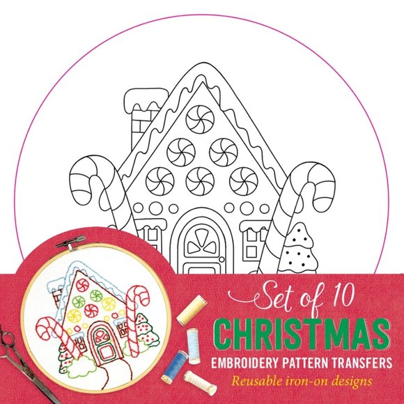 Lot of 7 Sets of Embroidery Pattern Transfers Reusable Iron-On Designs - Picture 4 of 8